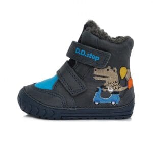 DD Step kisfiú téli bakancs krokodil mintával