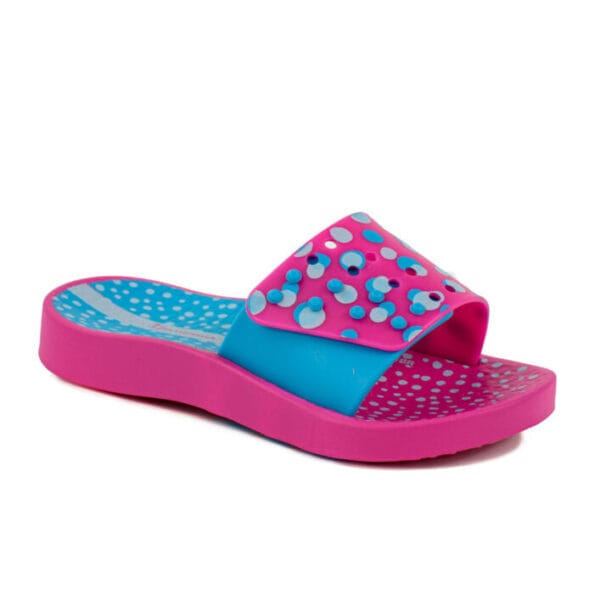 Ipanema Unisex Slide Kids gyerek papucs - rózsaszín/kék