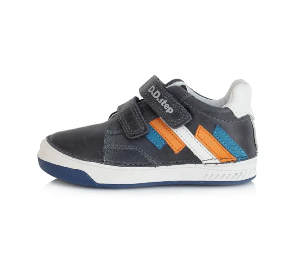 DD Step fiú királykék bőrcipő