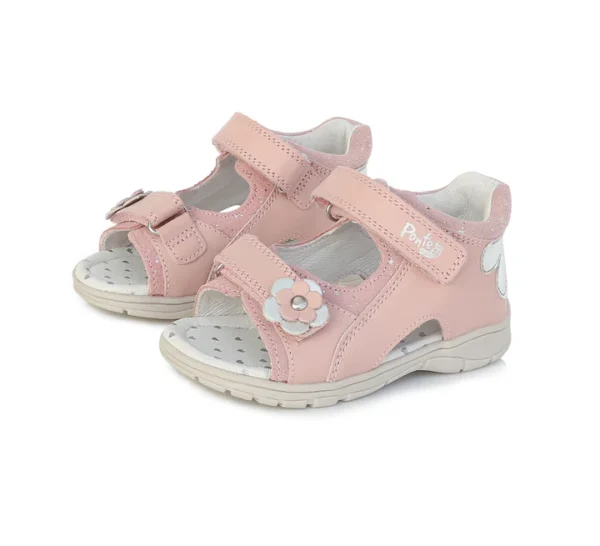 Ponte20 szupinált rózsaszín szandál virág mintával