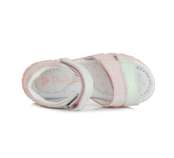 Ponte20 szupinált lány szandál ezüst rózsaszín színben