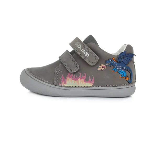 DD Step "sun reactive" bőrcipő, oldalán sárkány mintával