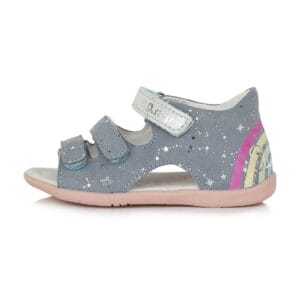 DD Step bőrszandál, napfényre színeződő szivárvánnyal