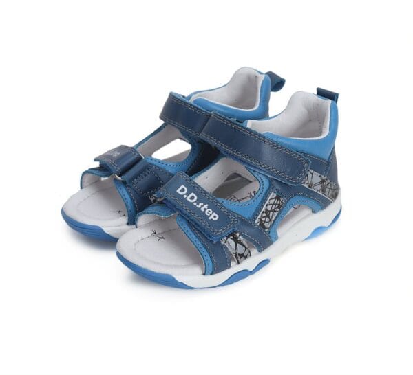 DD Step fiú bőrszandál