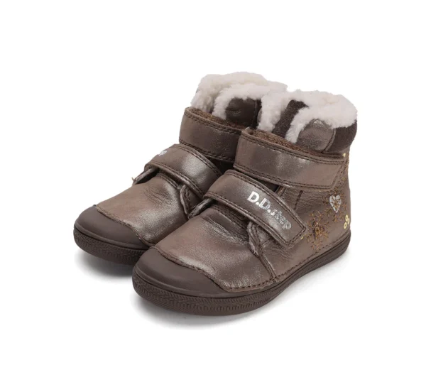 DD Step lány téli bőrcipő