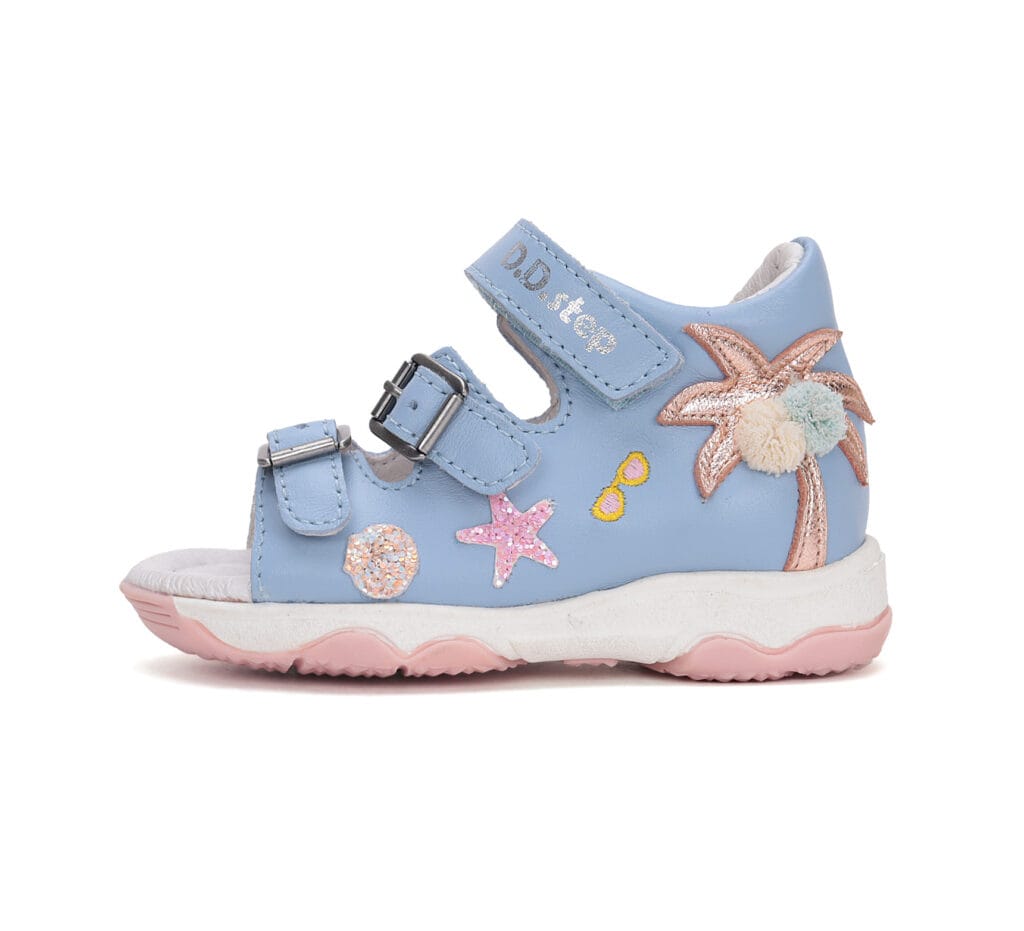 DD Step lány bőrszandál