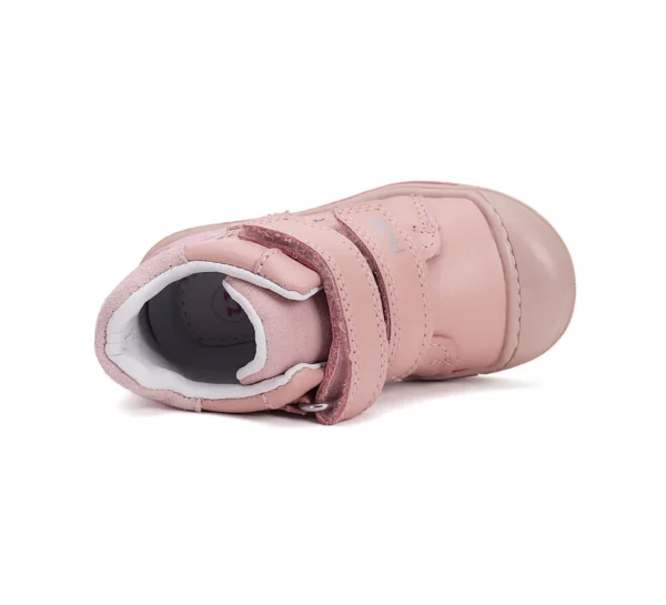 Ponte20 supinált lány bőrcipő – púderrózsaszín, tündérházas motívummal