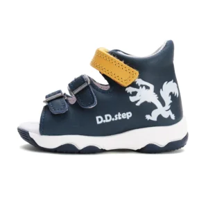 DD Step fiú bőrszandál