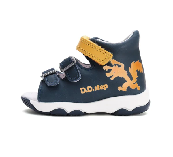 DD Step fiú bőrszandál