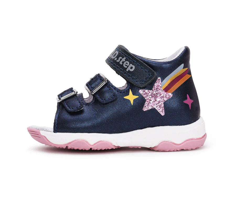 DD Step lány bőrszandál