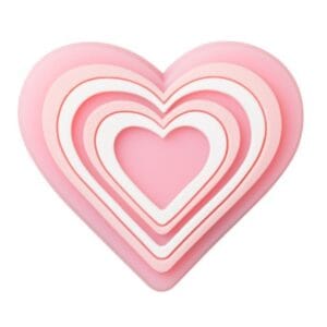 Rózsaszín LED-es szív JIBBITZ