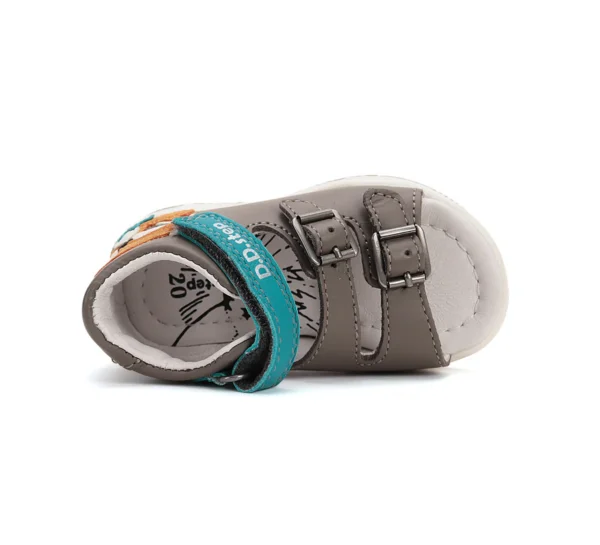 DD Step kisfiú bőrszandál