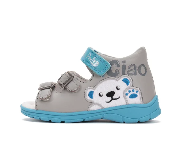 Ponte20 fiú szupinált bőrszandál