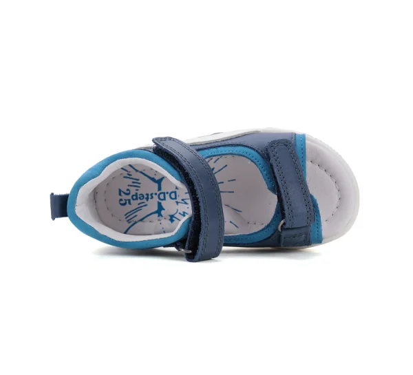 DD Step fiú bőrszandál