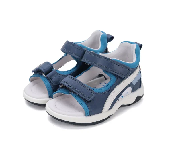 DD Step fiú bőrszandál