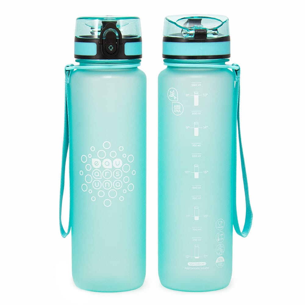 Ars Una BPA-mentes motivációs kulacs matt – 1000 ml – Mint