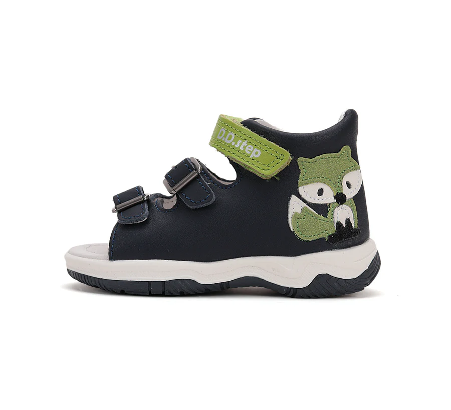 DD Step fiú bőrszandál