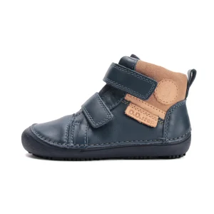 DD Step barefoot fiú bőrcipő