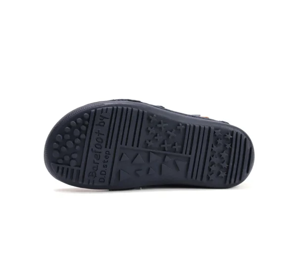 DD Step barefoot fiú bőrcipő