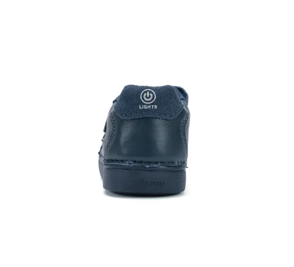 DD Step LED-es fiú bőrcipő