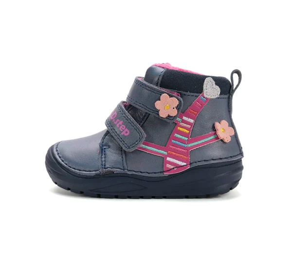 DD Step bélelt kislány bőrcipő