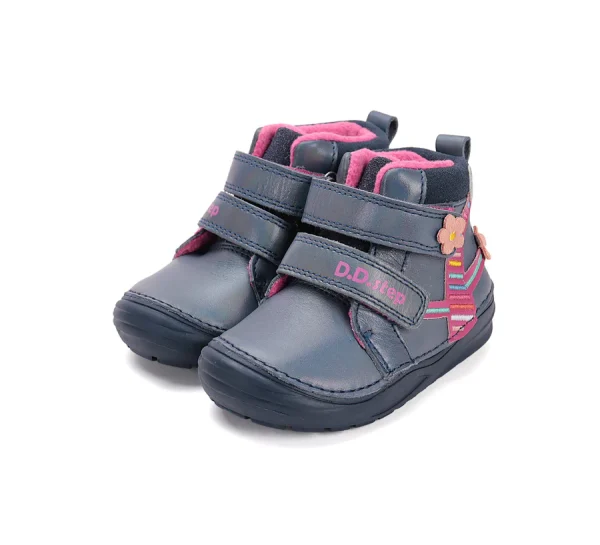 DD Step bélelt kislány bőrcipő