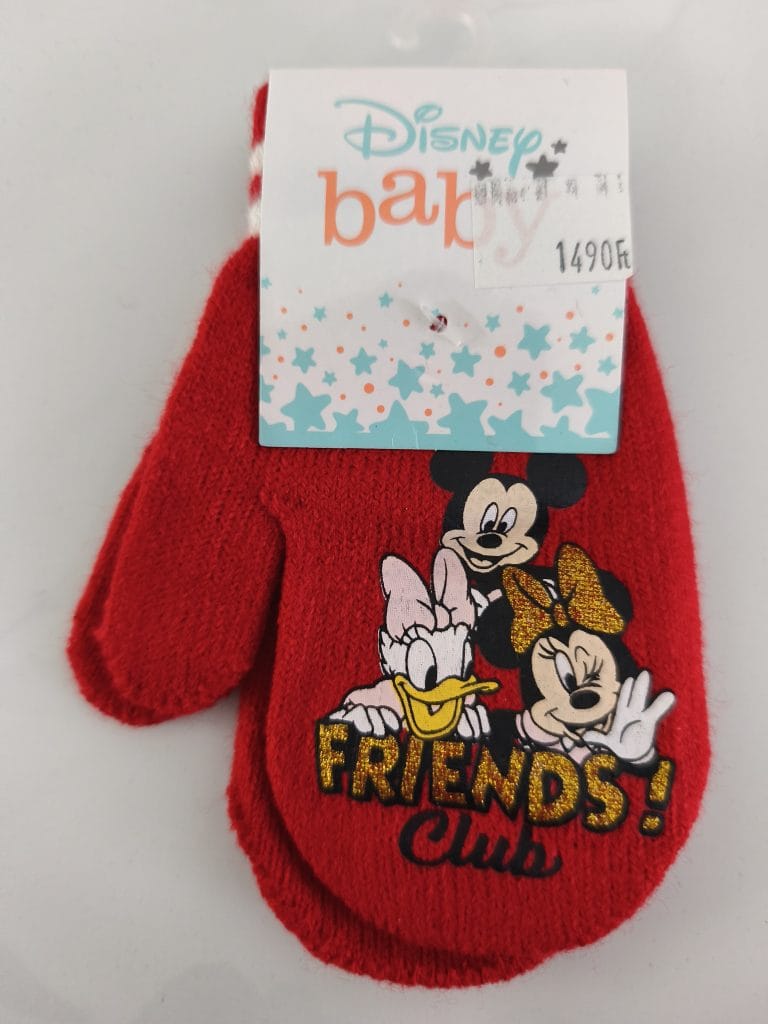 Minnie piros babakesztyű