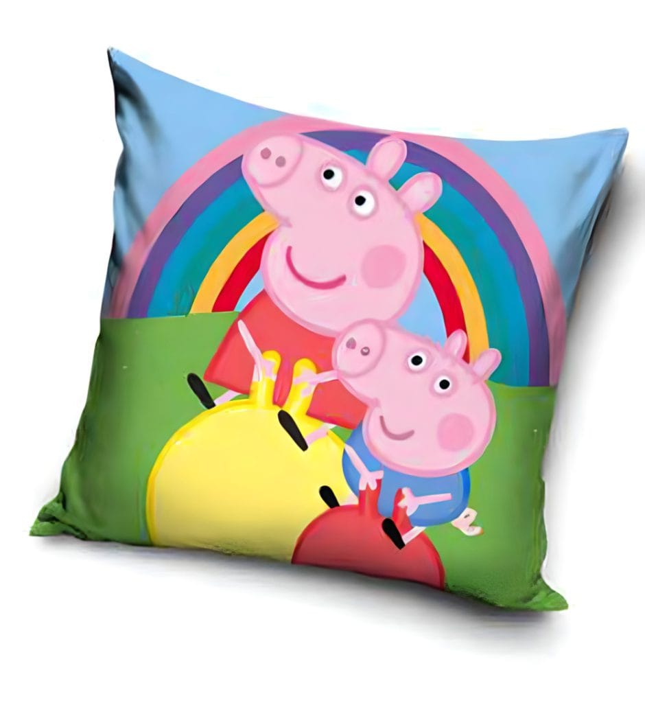 Peppa malac Rainbow párnahuzat 40×40 cm